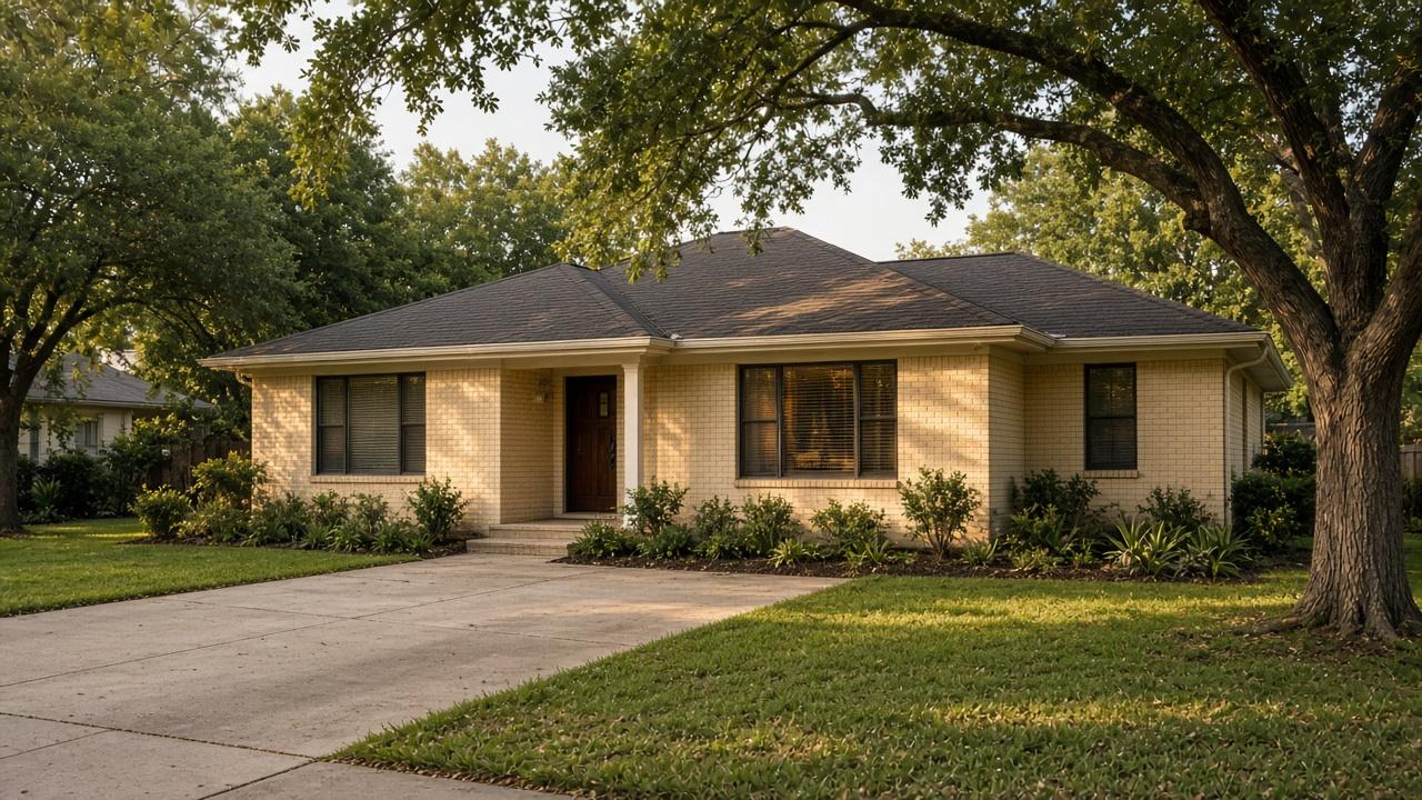 Austin brick ranch home — foundation repair